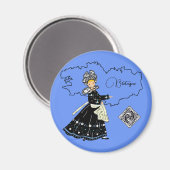 フランス，ブルターニュ マグネット (正面/裏面)