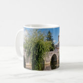 フランス ブルデイユ城と石橋 コーヒーマグカップ (正面左)