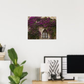 フランス、プロヴァンス、エズ。ブライトピンク ポスター (ホームオフィス)