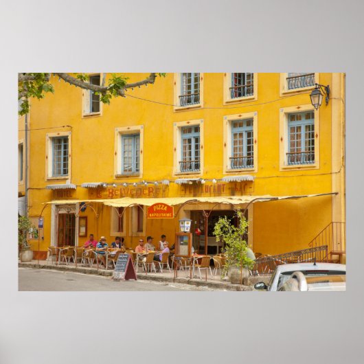 フランス、プロヴァンス、ムスティアス=ステマリー。クレジット ポスター (正面)