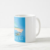 フランス ベルイル 旅行ポスター 印刷 コーヒーマグカップ (正面右)