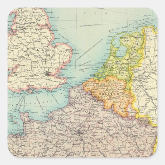 フランス、ベルギー、オランダの政治 スクエアシール (正面)