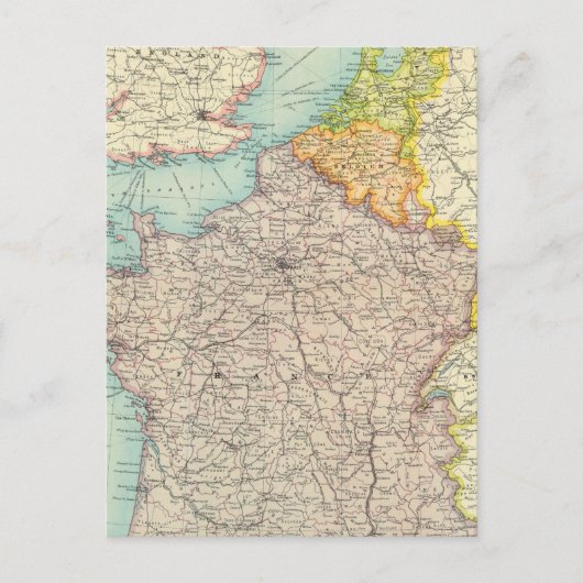 フランス、ベルギー、オランダの政治 ポストカード (正面)