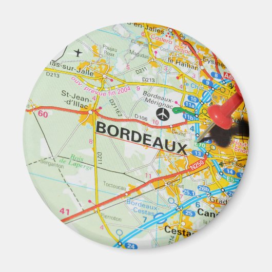 フランス，ボルドー マグネット (正面)