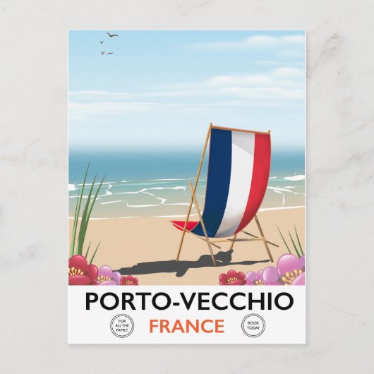 フランス ポルト・ヴェッキオ 海外旅行 ポスター ポストカード (正面)