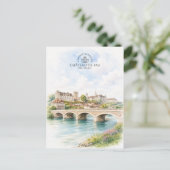 フランス ポー城と橋 Château de Pau Castle and Bridge ポストカード (スタンド正面)