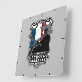 フランス・マジケス・ロゴ スクエア壁時計 (傾斜)