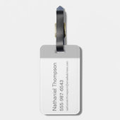 フランス・マジケス・ロゴ ラゲッジタグ (裏面縦)