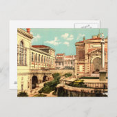 フランス・マルセイユ音楽院と図書館 ポストカード (正面/裏面)