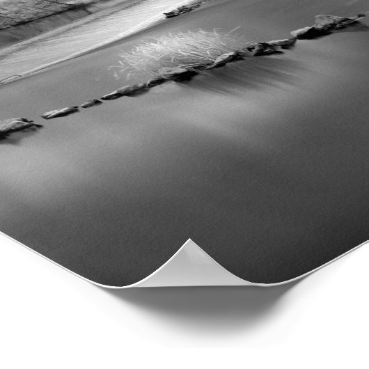 フランス、メイエン川の堰(バージョン2) ポスター (角)