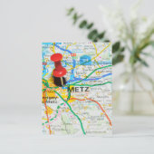 フランス，メッツ ポストカード (スタンド正面)