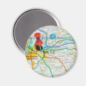 フランス，メッツ マグネット (正面/裏面)