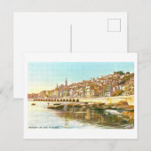 フランス,メントン,ヴィンテージはがき ポストカード (正面/裏面)