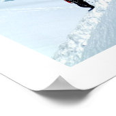 フランス、モンブランの登山者 ポスター (角)