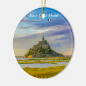 フランス、モン・サン・ミシェル - 中世の修道院 セラミックオーナメント (左)