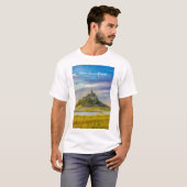 フランス、モン・サン・ミシェル - 中世の修道院 Tシャツ (正面フル)