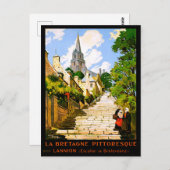 フランス，ラニオン，ブリタニーの絵 ポストカード (正面/裏面)