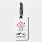 フランス·ラブ·パリ ラゲッジタグ (裏面縦)