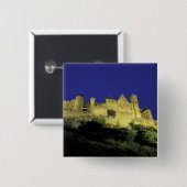 フランス、ランゲドックカルカソンヌ 缶バッジ (正面&裏面)