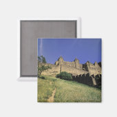 フランス、ランジェドックカルカソンヌ マグネット (正面/裏面)