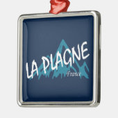 フランス・ラ・プラニュの山々 メタルオーナメント (左)