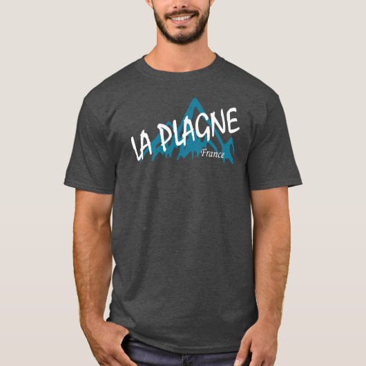 フランス・ラ・プラニュの山々 Tシャツ (正面)