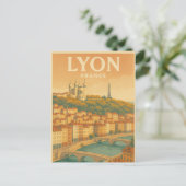 フランス リヨンのヴィンテージ旅行 ポストカード (スタンド正面)