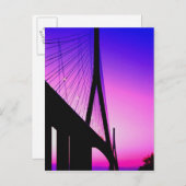 フランス，ルアーブル，ノルマンディ・ブリッジ ポストカード (正面/裏面)