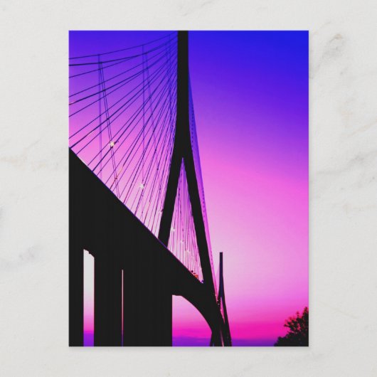 フランス，ルアーブル，ノルマンディ・ブリッジ ポストカード (正面)