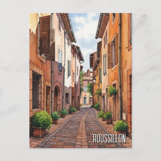 フランス ルシヨン 旅行 ポストカード (正面)