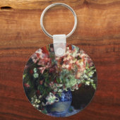 フランス – -ルノアール：ガラスの花瓶 キーホルダー (正面)