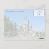 フランス，ルルド，ロザリオ・バシリカ ポストカード (裏面)