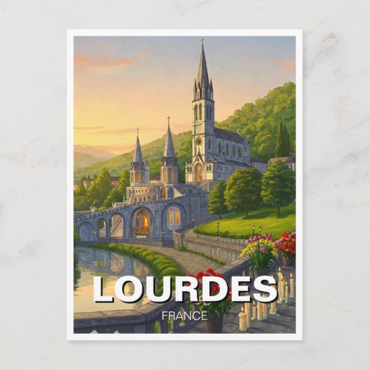 フランス ルルド 旅行 ポストカード (正面)