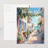 フランス レ島 ポストカード (正面/裏面)