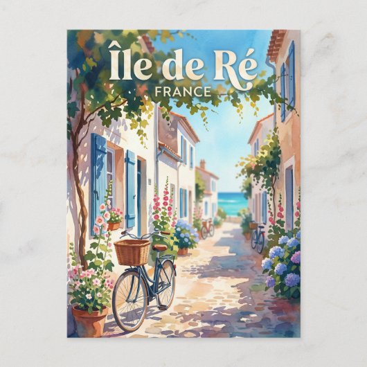 フランス レ島 ポストカード (正面)