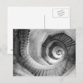 フランス、ローンバレー、リヨン：トラブル階段 ポストカード (正面/裏面)