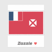 フランス・ワリス・フツナ国旗 シール (シート)