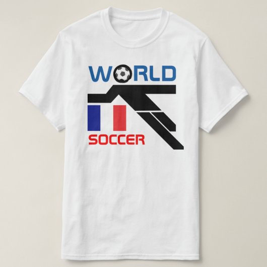 フランス ワールドサッカー Tシャツ (デザイン正面)