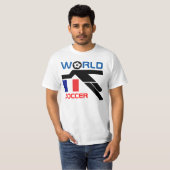 フランス ワールドサッカー Tシャツ (正面フル)