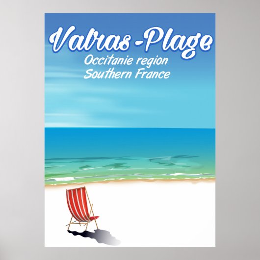 フランス ヴァルラ＝プラージュ 旅行 ポスター ビーチ (正面)