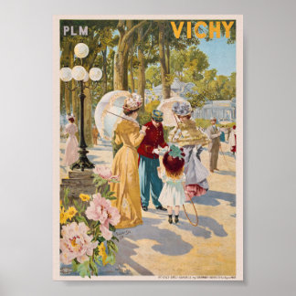 フランス ヴィシー PLM 1899年復刻ポスター ポスター