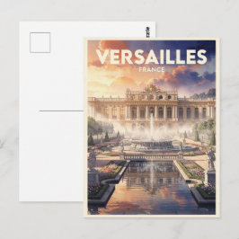 フランス+ヴェルサイユ+ヴィンテージ+旅行 ポストカード