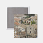 フランス、ヴaison la Romaine。俯瞰 マグネット (正面/裏面)