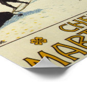 フランス – 僧侶スキー ポスター (角)