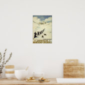 フランス – 僧侶スキー ポスター (キッチン)