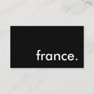 フランス。 名刺