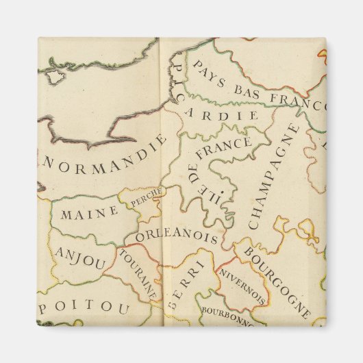 フランス，地方 マグネット (正面)