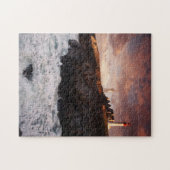 フランス、夜明け時灯台 ジグソーパズル (横)