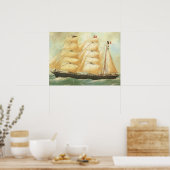 フランス、帆船ベレム1902 ポスター (キッチン)