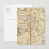 フランス、提供と境界 ポストカード (正面/裏面)